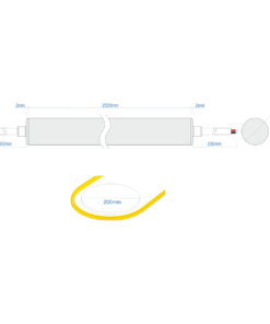 TAINIA NEON RONDO 12W IP65 24V 3000K 2M – 2-CL502001
