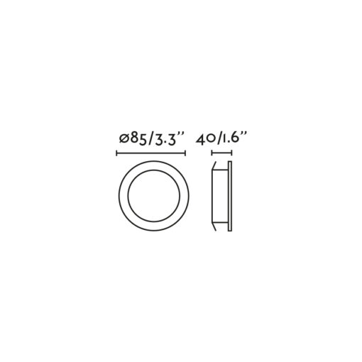 NAIS WHITE ORIENTABLE DOWNLIGHT 7W 2700K 36? – 1-FR02111001