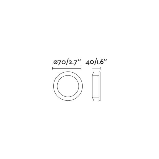 NAIS WHITE DOWNLIGHT 7W 2700K 36? – 1-FR02121001