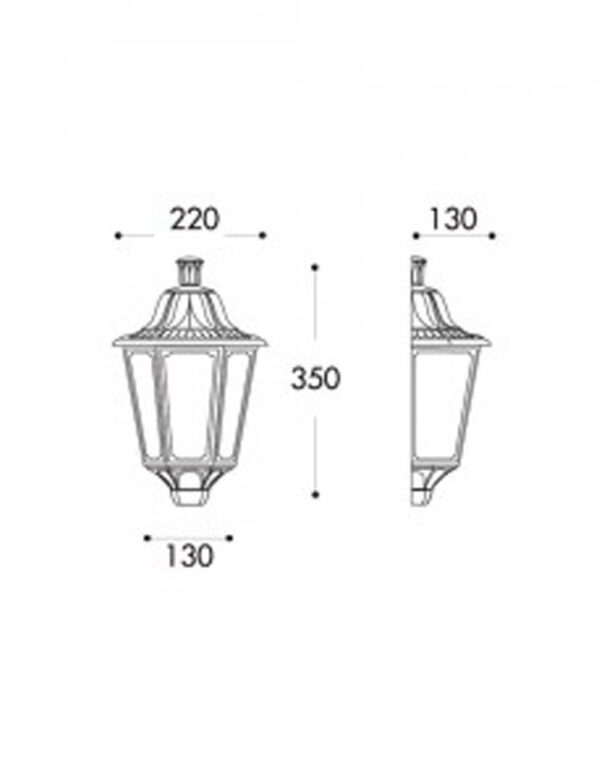 IESSE WHITE ΑΠΛΙΚΑ 1XE27 FUMAGALLI – 1-FM110900