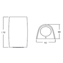 MARTA 90 1L GREY ΑΠΛΙΚΑ 1xGU10 3,5W CCT FUMAGALLI – 1-FM226380
