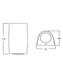 MARTA 90 1L GREY ΑΠΛΙΚΑ 1xGU10 3,5W CCT FUMAGALLI – 1-FM226380