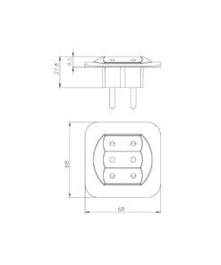 ΠΟΛΛΑΠΛΟ ΣΟΥΚΟ ΣΕ 3 ΔΙΠΟΛΙΚΑ ΛΕΥΚΟ KOPP – 1-K174902005