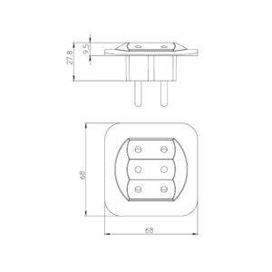 ΠΟΛΛΑΠΛΟ ΣΟΥΚΟ ΣΕ 3 ΔΙΠΟΛΙΚΑ ΛΕΥΚΟ KOPP (5ΤΕΜ) – 1-K174902012