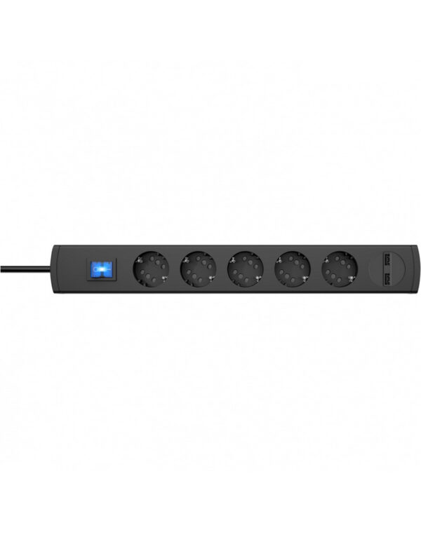 ΠΟΛΥΠΡΙΖΟ 5 ΘΕΣΕΩΝ & 2ΧUSB ΜΕ ΚΑΛ. & ΔΙΑΚ. 1.4Μ DUOVERSAL ΑΝΘΡΑΚΙ – 1-K234905003