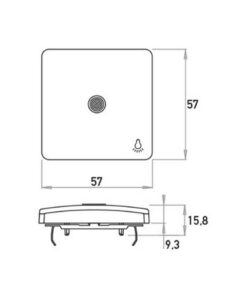 HK05 ΠΛΗΚΤΡΟ ΜΟΝΟ ΜΕ ΔΙΑΦΑΝΗ ΕΝΔ. & ΣΥΜΒΟΛΟ ΦΩΣ ΛΕΥΚΟ – 1-K333942000