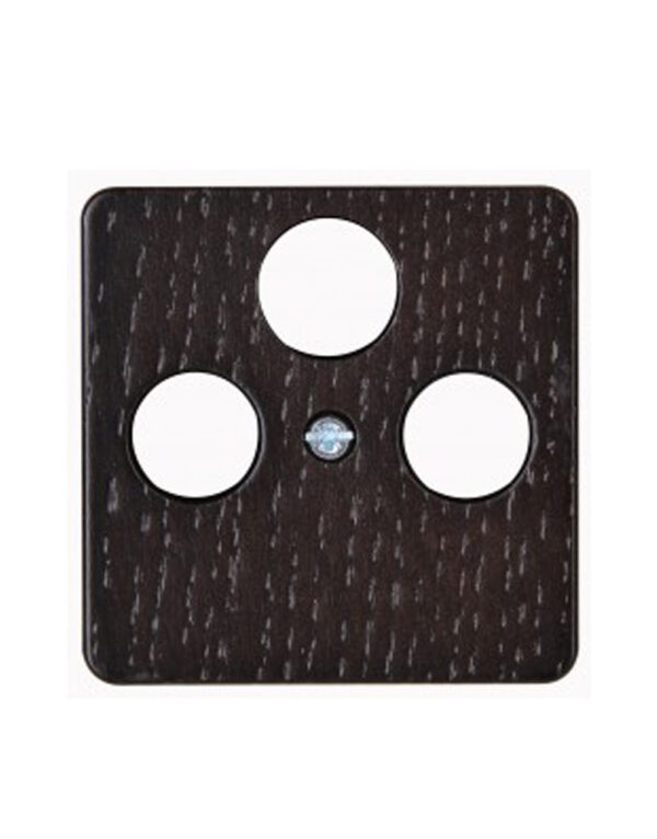 HK02 ΠΛΑΚΙΔΙΟ TV/FM/SAT ΞΥΛΙΝΟ ΒΕΝΓΚΕ (WENGE) – 1-K357837003