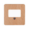 HK02 ΠΛΑΚΙΔΙΟ ΔΙΠΛΟ (ΤΑΕ) USB ΞΥΛΙΝΟ ΟΞΙΑ (BEECH) – 1-K358131007