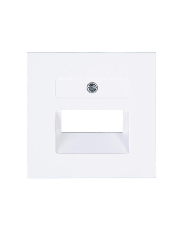 UAE cover plate UAE for UAE connection sockets, suitable for 1-2 connections, with fixing screws M2,5x12mm, HK07, arctic-white – 1-K371713000