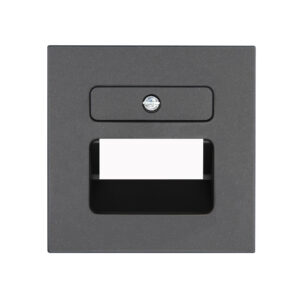 HK07 ΠΛΑΚΙΔΙΟ ΔΙΠΛΟ RJ11/RJ45 ΑΝΘΡΑΚΙ – 1-K371715002