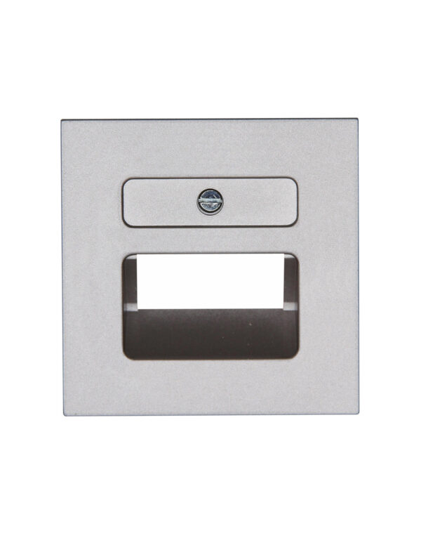 HK07 ΠΛΑΚΙΔΙΟ ΔΙΠΛΟ RJ11/RJ45  STEEL – 1-K371747005