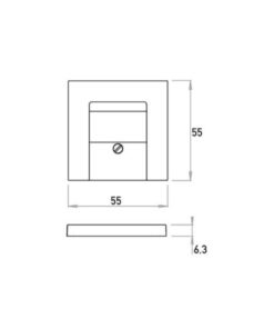 HK07 ΠΛΑΚΙΔΙΟ ΔΙΠΛΟ (ΤΑΕ) USB ΛΕΥΚΟ – 1-K373129007