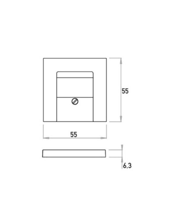 HK07 ΠΛΑΚΙΔΙΟ ΔΙΠΛΟ (ΤΑΕ) USB ΛΕΥΚΟ – 1-K373129007