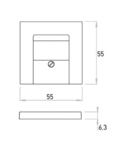 HK07 ΠΛΑΚΙΔΙΟ ΔΙΠΛΟ (ΤΑΕ) USB STEEL – 1-K373147009