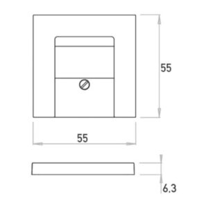 HK07 ΠΛΑΚΙΔΙΟ ΔΙΠΛΟ (ΤΑΕ) USB STEEL – 1-K373147009