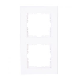 HK07 Cover frame 2-fold arc.white mat – 1-K402632005