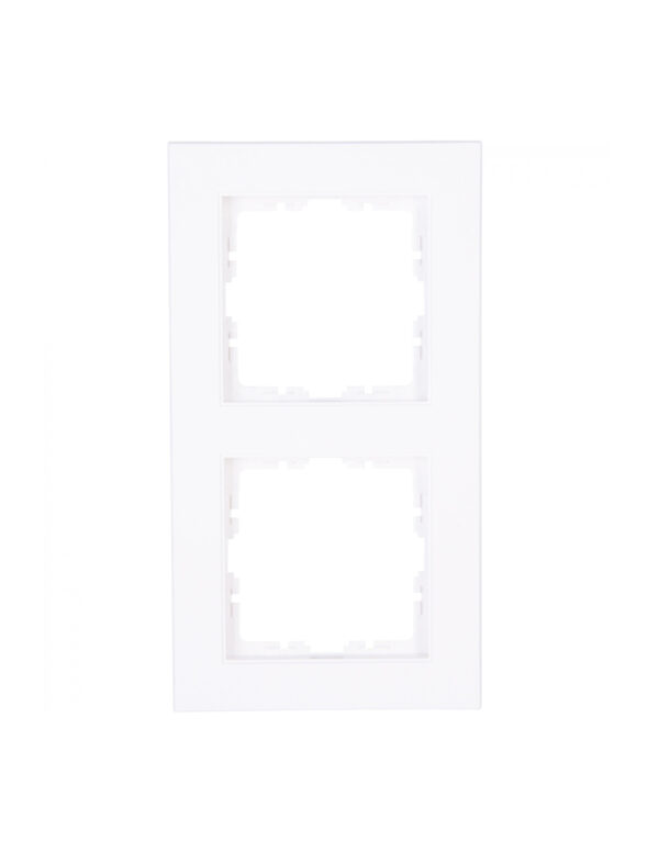 HK07 Cover frame 2-fold arc.white mat – 1-K402632005