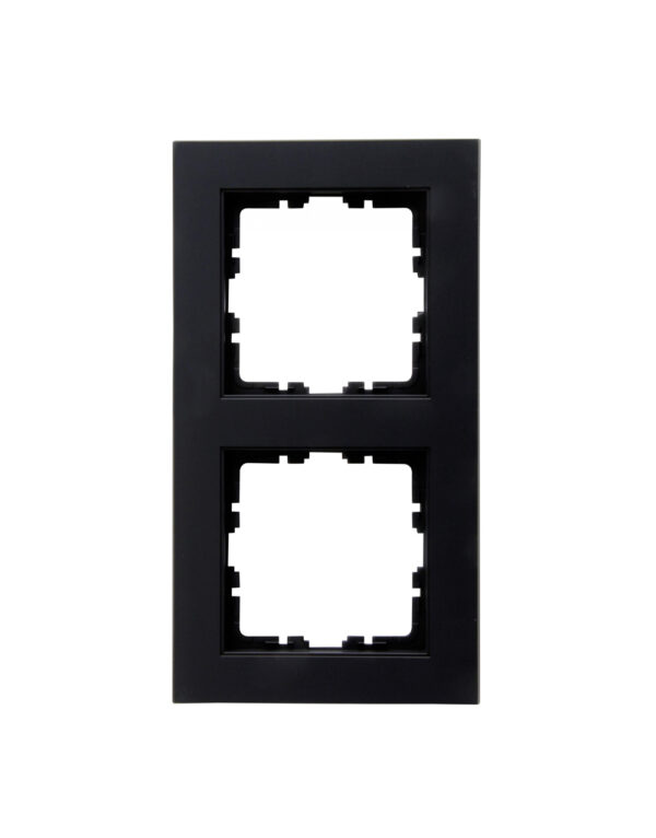 HK07 Cover frame 2-fold black mat – 1-K402650007