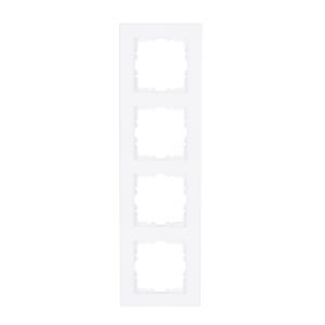 Cover frame for horizontal and vertical installation, 4-fold, HK07, arctic-white – 1-K402813008
