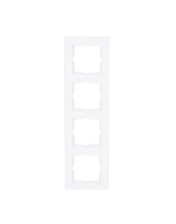 Cover frame for horizontal and vertical installation, 4-fold, HK07, arctic-white – 1-K402813008