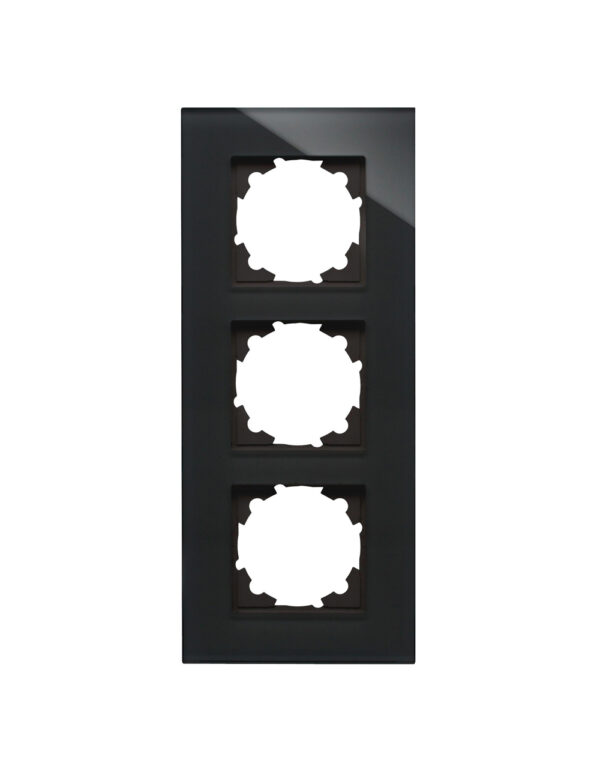 HK07 ΠΛΑΙΣΙΟ ΤΡΙΠΛΟ ΓΥΑΛΙΝΟ ΜΑΥΡΟ – 1-K405505007