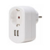 ΑΝΤΑΠΤΟΡΑΣ ΣΟΥΚΟ & 2ΧUSB ΠΡΙΖΑΣ ΛΕΥΚΟ – 1-K473104018