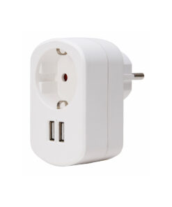 ΑΝΤΑΠΤΟΡΑΣ ΣΟΥΚΟ & 2ΧUSB ΠΡΙΖΑΣ ΛΕΥΚΟ – 1-K473104018