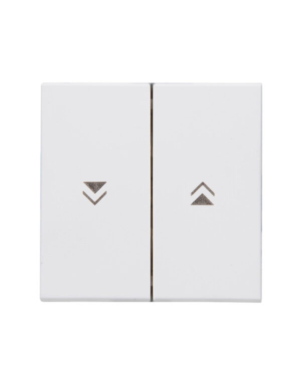 Double Rocker pad, with spring plate, with arrows, HK07, arctic-white – 1-K490387007