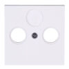 Cover plate for antenna socket TV/RF with 3 screws, HK07, arctic-white – 1-K490913002