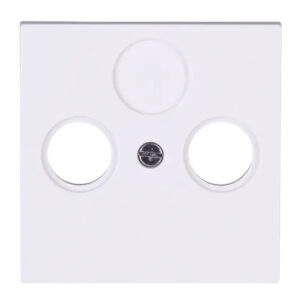 Cover plate for antenna socket TV/RF with 3 screws, HK07, arctic-white – 1-K490913002