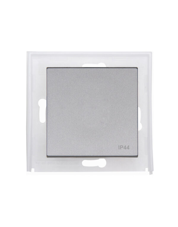 HK07 IP44 ΠΛΗΚΤΡΟ ΜΟΝΟ ΜΕ (ΦΛΑΤΖΑ ΣΤΕΓΑΝ.) STEEL – 1-K493547008