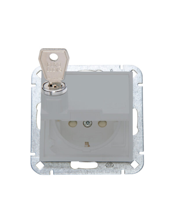 HK07 Earth.socket with hing.lid gr.m. – 1-K951534003