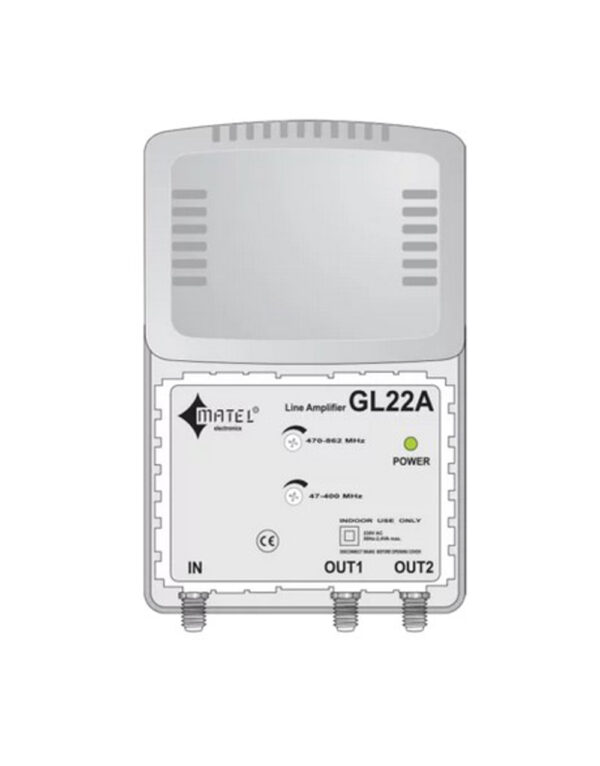 MATEL GL22A ΕΝΙΣΧΥΤΗΣ ΓΡΑΜΜΗΣ VHF-UHF, 22dB UNIVERSE – 1-MT011210285