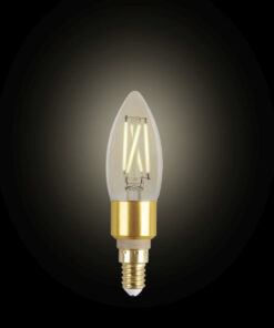 Έξυπνη λάμπα LED filament μελί C35 E14 4,2W ρυθμιζόμενο λευκό 2200-5500K Lutec Connect – 1-T8712501312