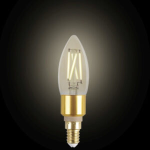 Έξυπνη λάμπα LED filament μελί C35 E14 4,2W ρυθμιζόμενο λευκό 2200-5500K Lutec Connect – 1-T8712501312