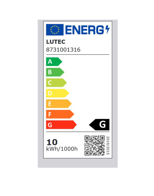 Έξυπνη λάμπα LED A60  E27 9,2W ρυθμιζόμενο λευκό 2700-6500Κ + RGB Lutec Connect – 1-T8731001316