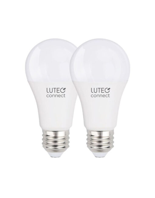 Έξυπνη λάμπα LED A60  2xE27 9,2W + remote control ρυθμιζόμενο λευκό 2700-6500Κ + RGB Lutec Connect – 1-T8731002316