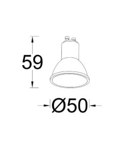 Έξυπνη λάμπα LED GU10 4,7W ρυθμιζόμενο λευκό 2700-6500Κ + RGB Lutec Connect – 1-T8731601316