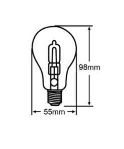 ΛΑΜΠΑ ΑΛΟΓΟΝΟΥ ΕCO30 CLASSIC A55 28W E27 2800K 220-240V 370lm 360° DIMMABLE UNIVERSE – 1-U001335