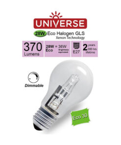 ΛΑΜΠΑ ΑΛΟΓΟΝΟΥ ΕCO30 CLASSIC A55 28W E27 2800K 220-240V 370lm 360° DIMMABLE UNIVERSE – 1-U001335