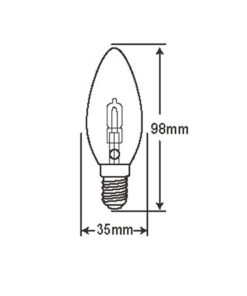 ΛΑΜΠΑ ΑΛΟΓΟΝΟΥ ΕCO30 ΚΕΡΑΚΙ C35 18W Ε14 2800K 220-240V 204lm 360° DIMMABLE UNIVERSE – 1-U001465