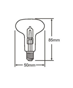 ΛΑΜΠΑ ΑΛΟΓΟΝΟΥ ΕCO30 ΚΑΘΡΕΠΤΟΥ R50 28W Ε14 2800K 220-240V 370lm 360° DIMMABLE UNIVERSE – 1-U001564