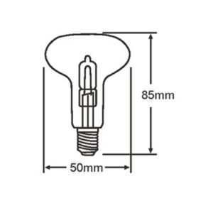 ΛΑΜΠΑ ΑΛΟΓΟΝΟΥ ΕCO30 ΚΑΘΡΕΠΤΟΥ R50 28W Ε14 2800K 220-240V 370lm 360° DIMMABLE UNIVERSE – 1-U001564