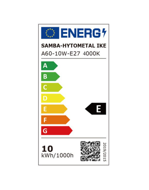 ΛΑΜΠΑ LED SMD Α60 10W E27 4000K 220-240V 950lm UNIVERSE – 1-U003155