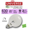 ΛΑΜΠΑ ΑΛΟΓΟΝΟΥ ΕCO30 ΣΦΑΙΡΑ G95 52W E27 2800K 220-240V 840lm 360° DIMMABLE UNIVERSE – 1-U003377