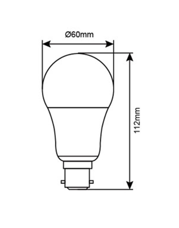 ΛΑΜΠΑ LED SMD Α60 10W Β22 4000K 220-240V 950lm UNIVERSE – 1-U003582