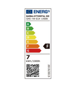 ΛΑΜΠΑ LED SMD ΣΦΑΙΡΑΚΙ G45 5W E14 6000K 220-240V 460lm/F UNIVERSE – 1-U003780