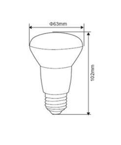 ΛΑΜΠΑ LED SMD R63 8W E27 4000K 220-240V 720lm UNIVERSE – 1-U003797