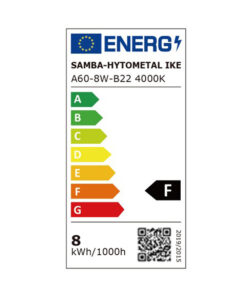 ΛΑΜΠΑ LED SMD Α60 8W Β22 4000K 220-240V 806lm/F UNIVERSE – 1-U004596