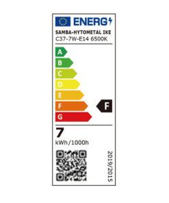 ΛΑΜΠΑ LED SMD ΚΕΡΑΚΙ C37 7W E14 6500K 220-240V 640lm UNIVERSE – 1-U004633